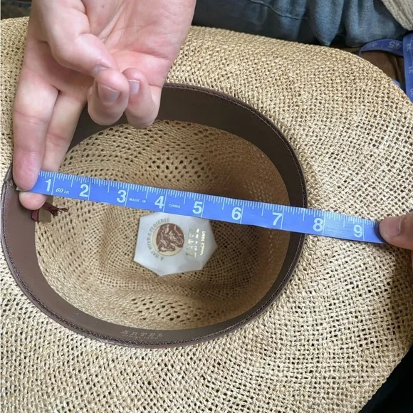 VINTAGE ARTEL | Cowboy hat with pedigree open weave | size 7 1/4 - Picture 7 of 9